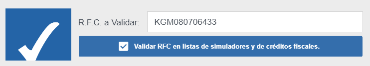 Resultado de validación